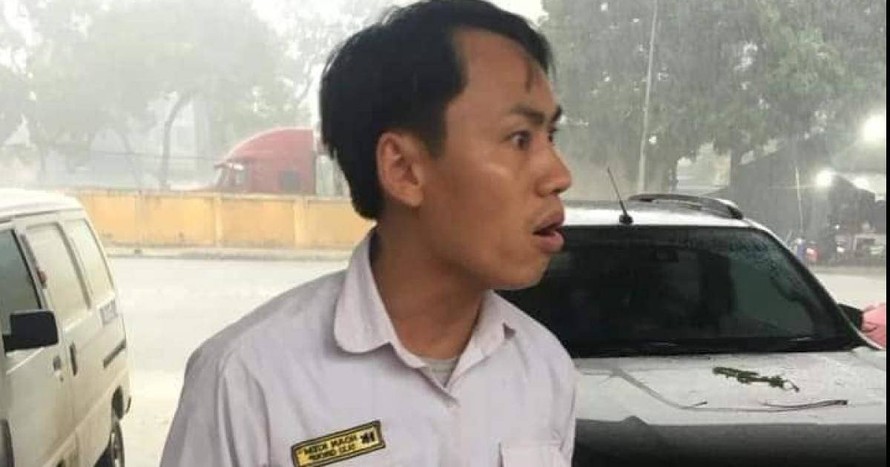 Tài xế Nguyễn Ngọc Tuyền - người có hành vi đánh đập 3 phụ nữ tại bến xe Yên Nghĩa. 