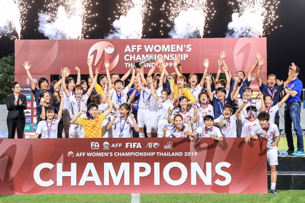 Thắng Thái Lan, Việt Nam vô địch giải bóng đá AFF Cup nữ 2019