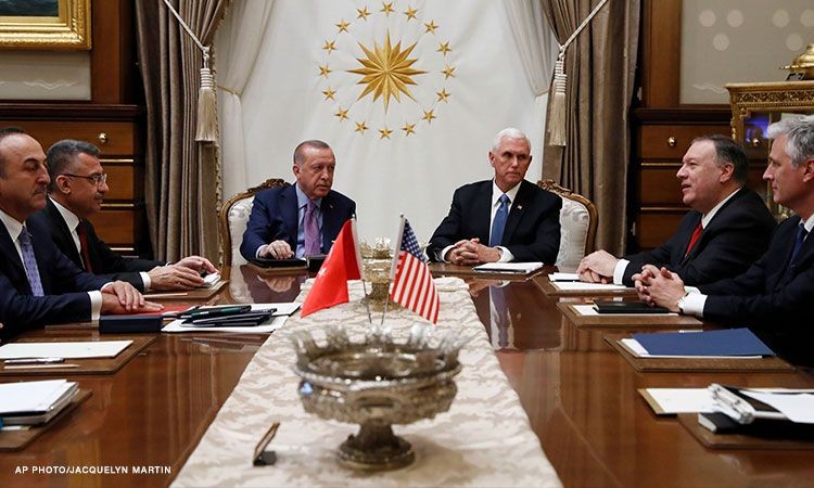 Mỹ và Thổ Nhĩ Kỳ đạt thỏa thuận ngừng bắn tại Syria trong 120 giờ