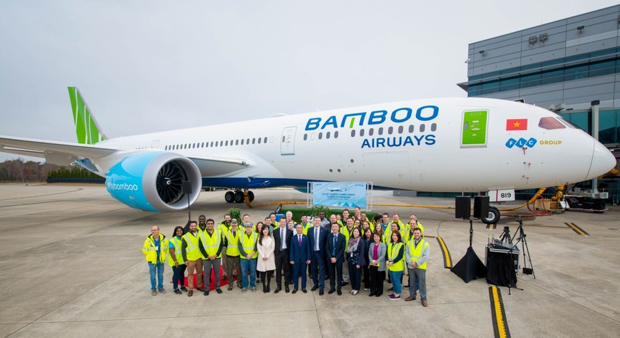 Bamboo Airways tổ chức Sự kiện đón máy bay Boeing 787-9 Dreamliner đầu tiên về đội bay của Bamboo Airways.