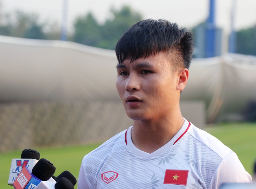 Nguyễn Quang Hải: 'U23 Việt Nam sẽ chiến đấu hết mình và quyết tâm cao hơn nữa để chiến thắng'
