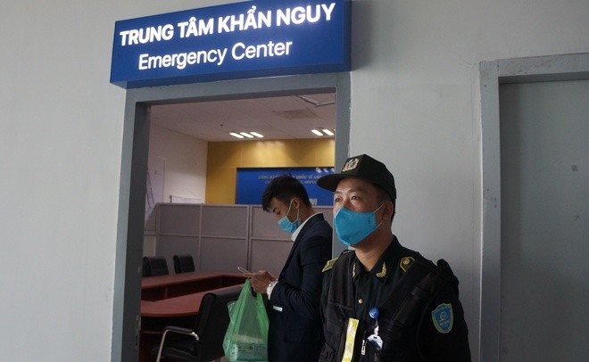 Trung tâm tiếp nhận, xử lý hành khách có dấu hiệu nghi nhiễm virus corona ở Cảng hàng không quốc tế Cát Bi. Ảnh: Zing.vn