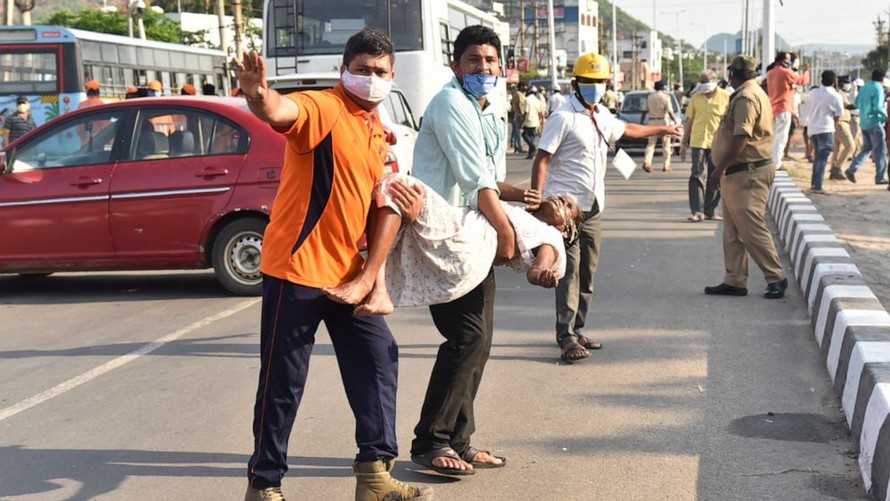 Rò rỉ khí gas khiến 9 người chết tại Ấn Độ