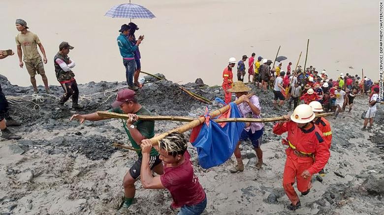 Lở đất tại Myanmar khiến ít nhất 160 người thiệt mạng