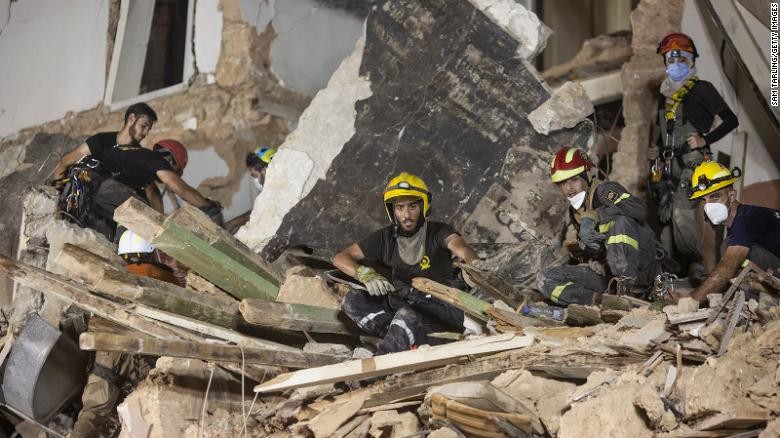 Đội cứu hộ Chile ngừng tìm kiếm nạn nhân của vụ nổ tại Beirut