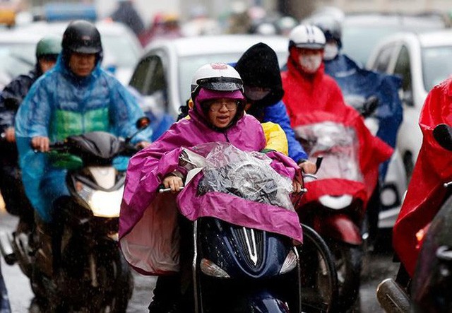 Không khí lạnh gây mưa lớn cho Bắc Bộ và Bắc Trung Bộ