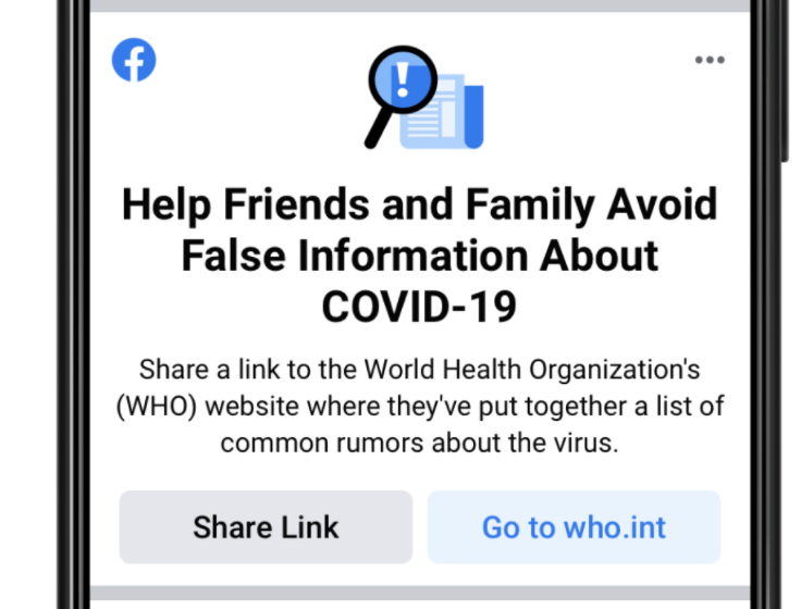Facebook siết chặt quản lý thông tin về COVID-19