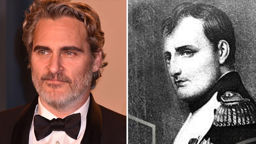 Nam tài tử Joaquin Phoenix (trái) sẽ hóa thân vào vai Hoàng đế nước Pháp Napoleon Bonaparte.