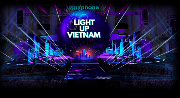 Sân khấu ấn tượng của Light Up Việt Nam by VinaPhone 
