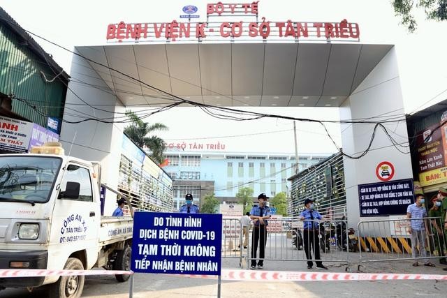 Bệnh viện K - cơ sở Tân Triều không tiếp nhận bệnh nhân từ sáng 7/5. Ảnh: Kinh tế & Đô thị