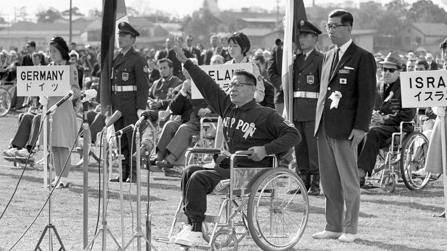 Lễ khai mạc Paralympic Tokyo 1964. Ảnh: Nippon