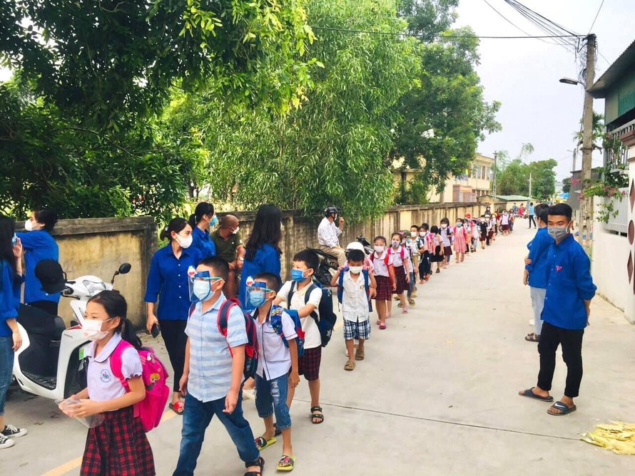 Học sinh các cấp học trên địa bàn huyện Quảng Xương sẽ tạm dừng đến trường từ ngày 10-9 cho tới khi có thông báo mới. Ảnh: Báo Thanh Hóa