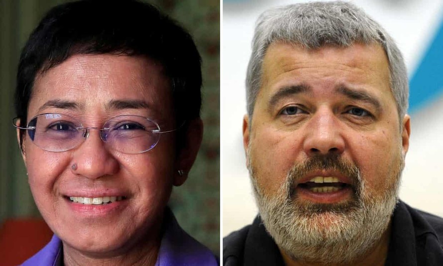 Hai nhà báo nhận Giải Nobel Hòa bình 2021
