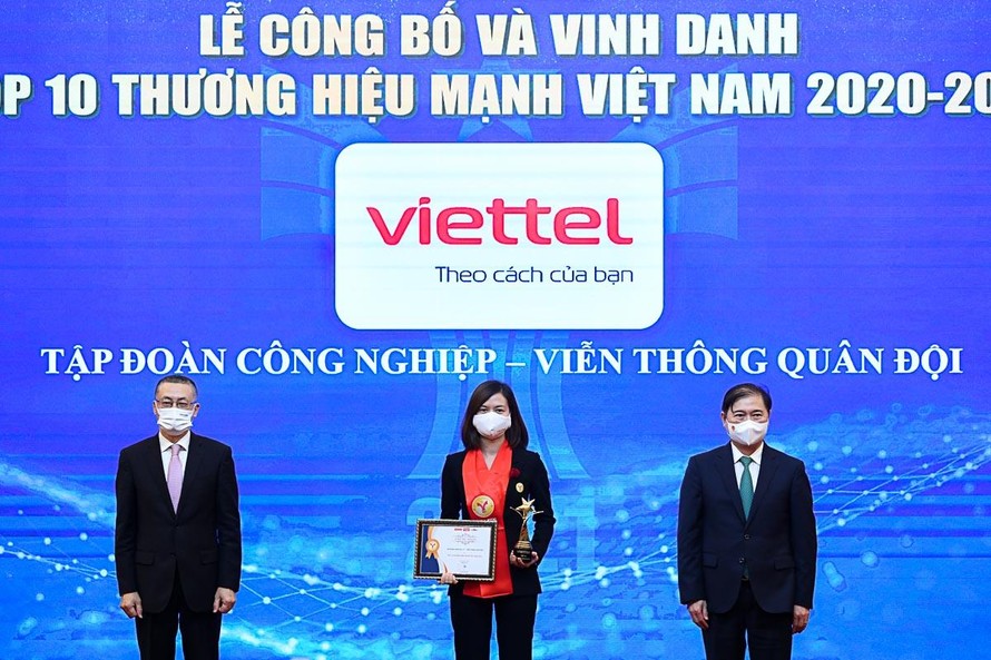 Viettel được công nhận là thương hiệu hàng đầu Việt Nam
