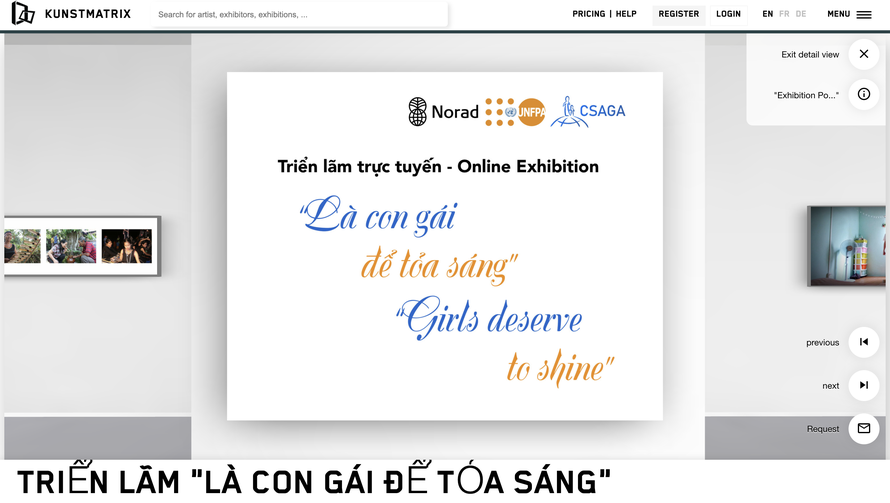 Triển lãm trực tuyến 'Là con gái để tỏa sáng'