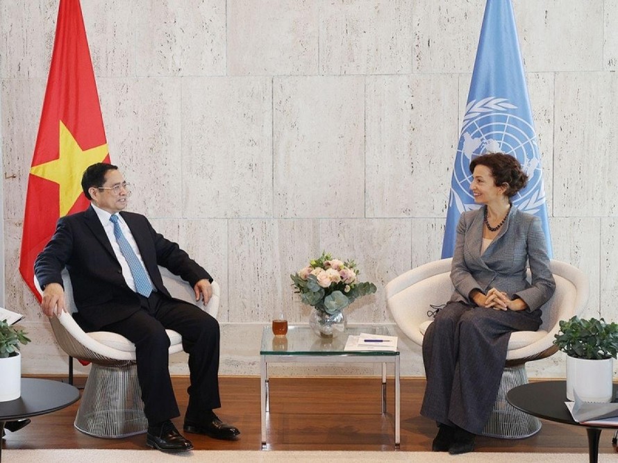 Thủ tướng Phạm Minh Chính thăm trụ sở UNESCO