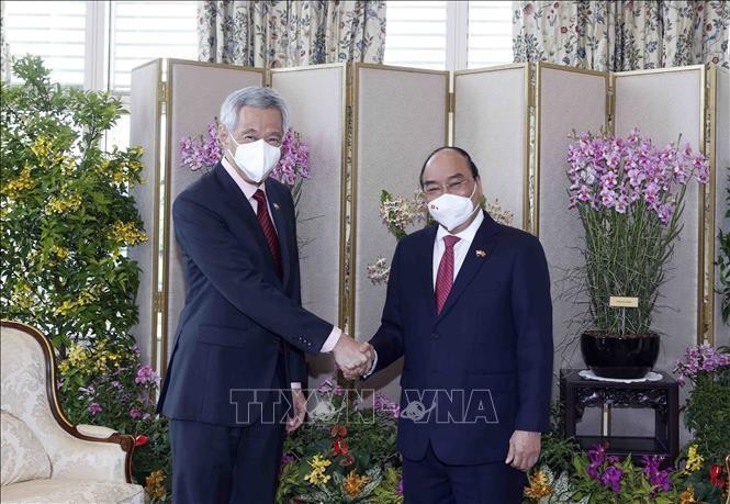 Chủ tịch nước hội đàm với Thủ tướng Singapore 