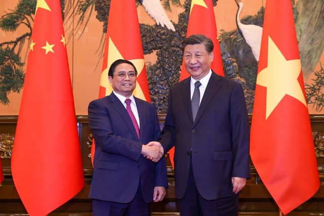 Thủ tướng Phạm Minh Chính hội kiến Chủ tịch Trung Quốc Tập Cận Bình