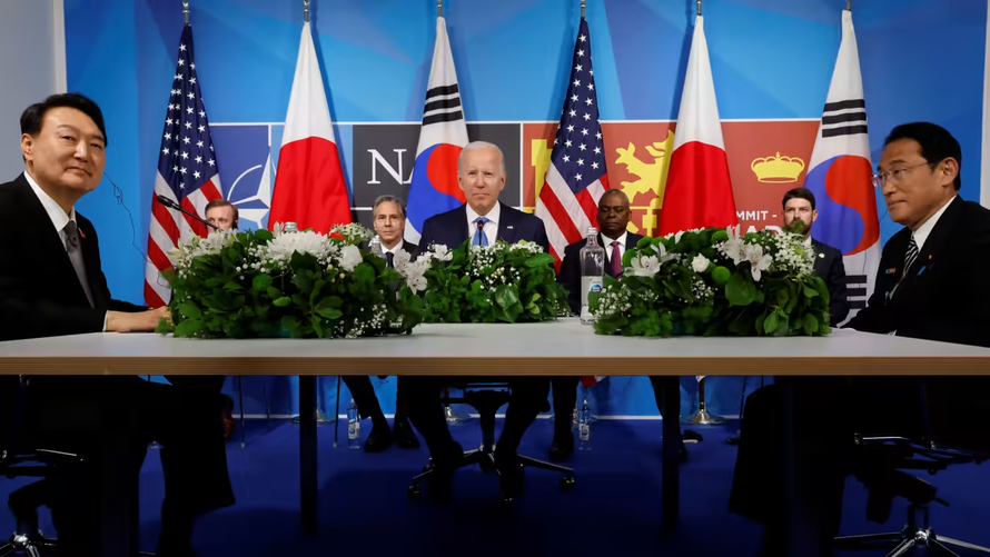 Bộ ba Mỹ-Nhật-Hàn thảo luận về sức ép Trung Quốc, Triều Tiên