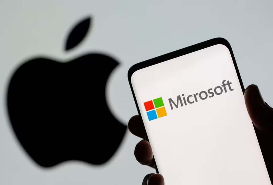 Giá trị của Microsoft vượt Apple 