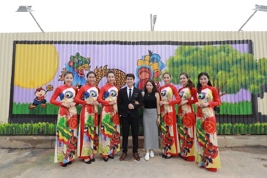 Bức tranh Trung Thu 3D dài nhất Việt Nam khiến nhiều người thích thú