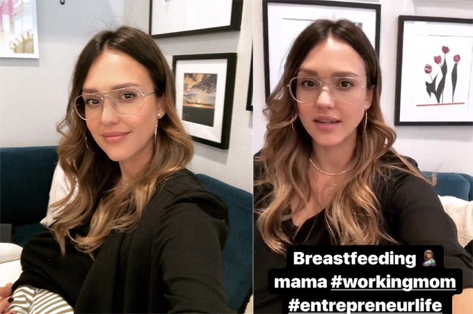 Jessica Alba cho con bú ở công ty vì quá bận rộn