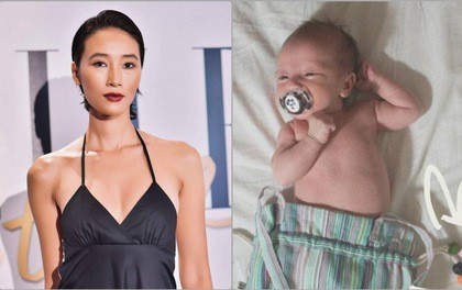 Người mẫu Trang Khiếu bất ngờ khoe ảnh con trai đầu lòng