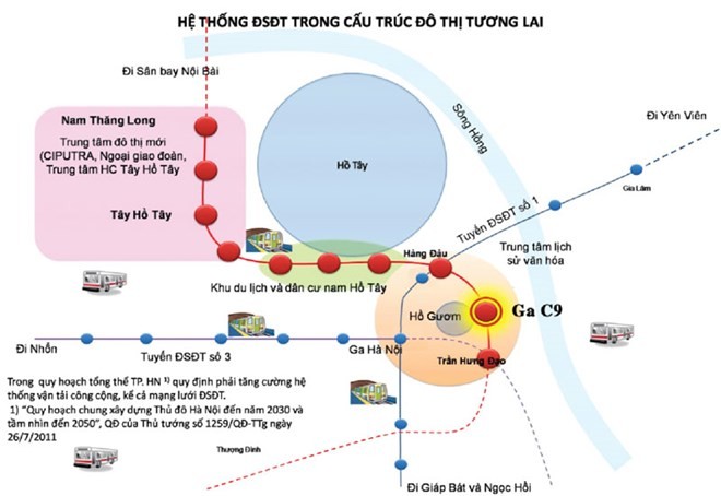 Hà Nội trưng bày ga tàu điện ngầm Hồ Gươm để lấy ý kiến người dân