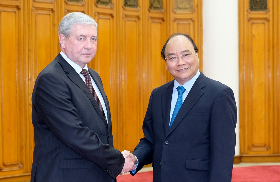 Thủ tướng Nguyễn Xuân Phúc tiếp Phó Thủ tướng Belarus