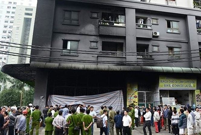 Vụ cháy kinh hoàng ở chung cư CT4 khu đô thị Xa La, phường Phúc La, quận Hà Đông (Hà Nội) xuất phát từ tầng hầm.