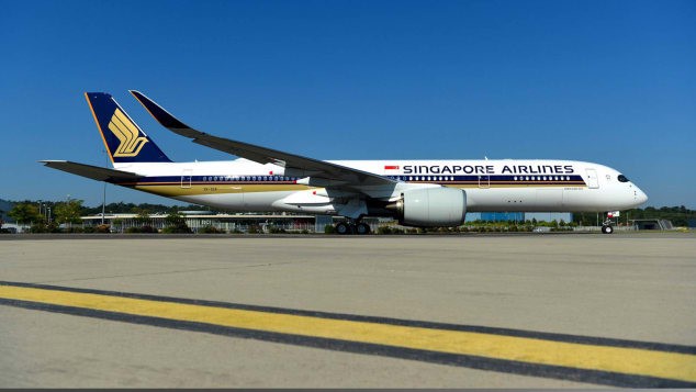 Máy bay Airbus A350-900 ULR của Singapore Airlines. Ảnh: CNN.