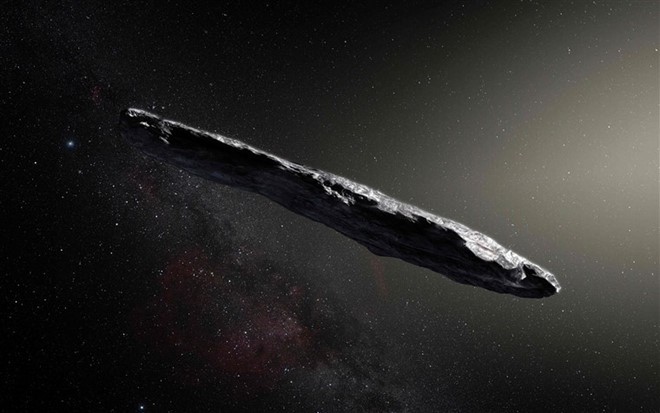Oumuamua có hình dạng giống như một điếu xì gà. Ảnh: NBC.
