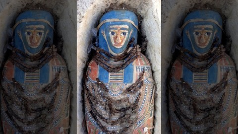 Xác ướp còn nguyên vẹn mới được tìm thấy ở Ai Cập