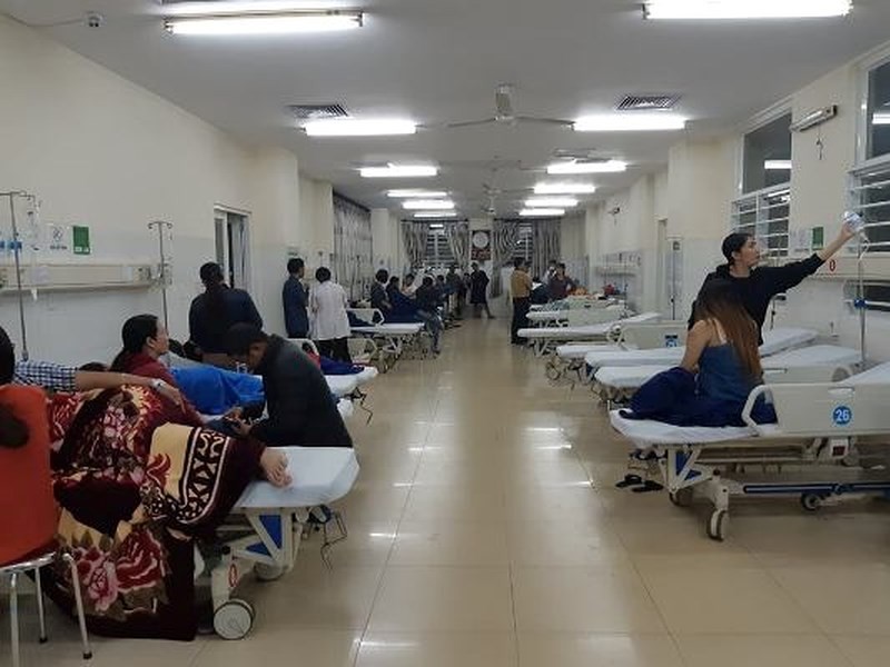 Các bệnh nhân đang điều trị tại bệnh viện.