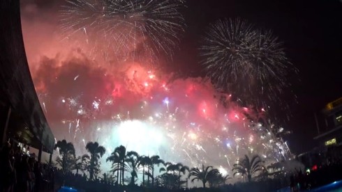 Pháo hoa mừng năm mới ở Philippines. Ảnh: Youtube