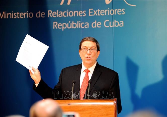 Bộ trưởng Ngoại giao Cuba Bruno Rodríguez Parrilla. Ảnh: Lê Hà/Pv TTXVN tại Cuba