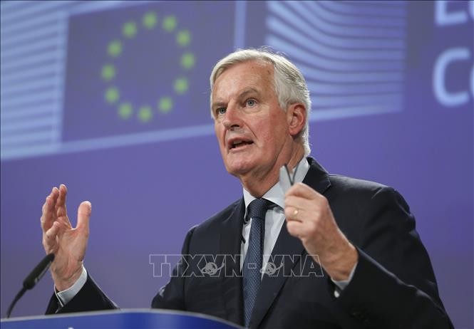 Trưởng đoàn đàm phán Liên minh châu Âu về Brexit Michel Barnier. Ảnh: THX/TTXVN