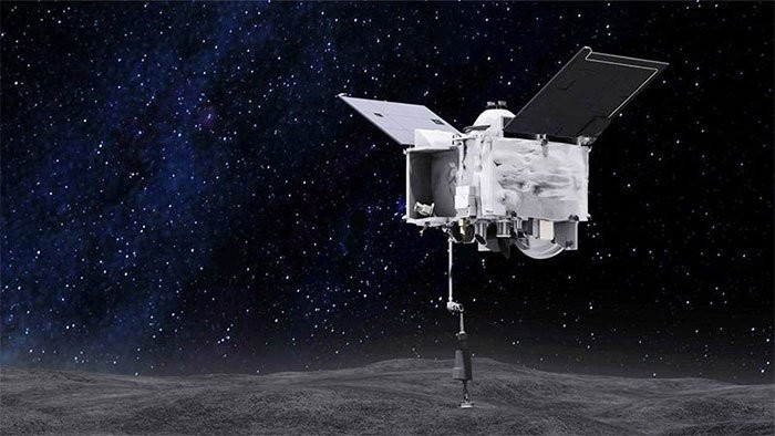Tàu vũ trụ OSIRIS-Rex có nhiệm vụ nghiên cứu tiểu hành tinh Bennu. (Ảnh: Wired).