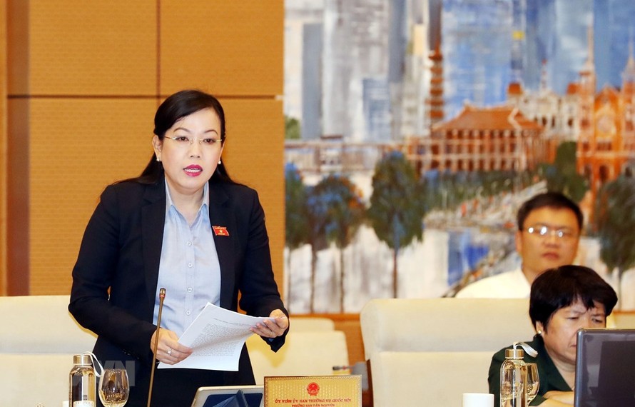 Trưởng Ban Dân nguyện của Quốc hội Nguyễn Thanh Hải phát biểu. (Ảnh: Trọng Đức/TTXVN)