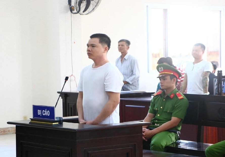 Bị cáo Trần Ngọc Vui tại tòa án