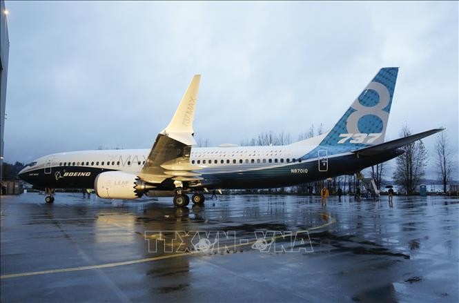 Máy bay 737 MAX 8 của hãng Boeing tại nhà máy ở Renton, Washington, Mỹ. Ảnh minh họa: AFP/TTXVN