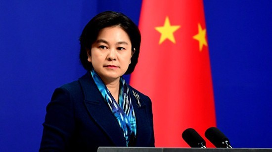 Người phát ngôn Bộ Ngoại giao Trung Quốc Hoa Xuân Doanh. Ảnh: AFP