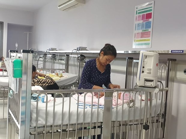 Một trường hợp trẻ điều trị tại Bệnh viện Nhi Trung ương. (Ảnh: PV/Vietnam+)