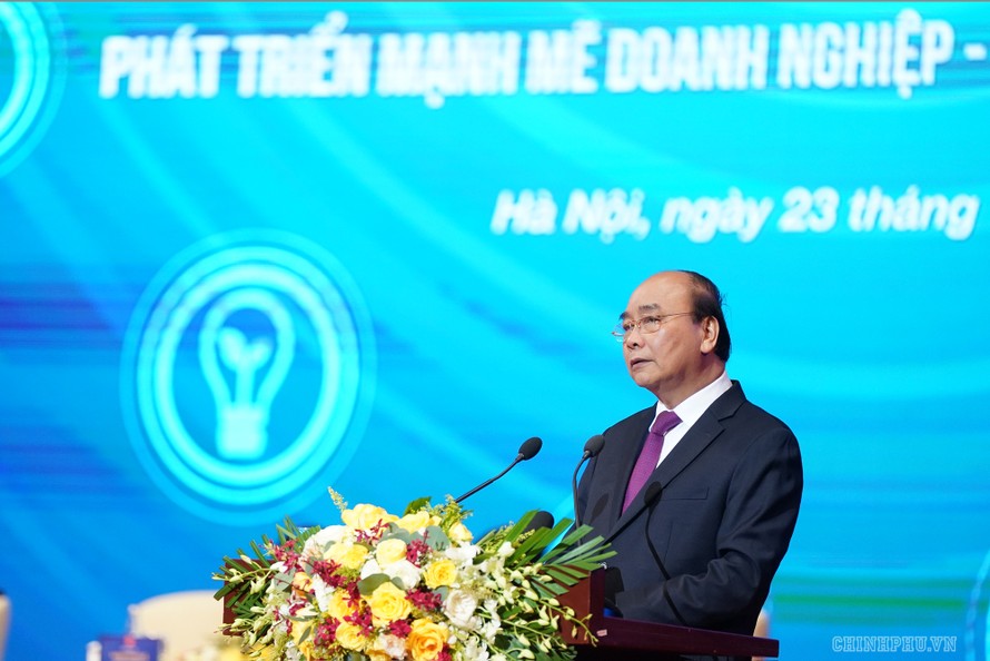 Thủ tướng Nguyễn Xuân Phúc phát biểu khai mạc Hội nghị - Ảnh: VGP/Quang Hiếu