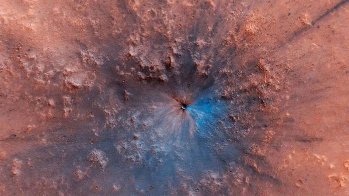 Nghiên cứu mới đây chỉ ra rằng tồn tại 2 hồ nước cổ trên sao Hỏa. (Ảnh: NASA).