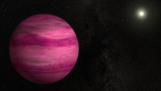 Hành tinh màu hồng kì lạ gần Trái đất