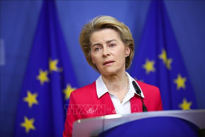 Chủ tịch Ủy ban châu Âu (EC) Ursula von der Leyen. Ảnh: TTXVN