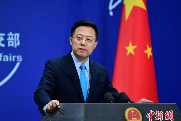 Phát ngôn viên Bộ Ngoại giao Trung Quốc Triệu Lập Kiên. Ảnh: China Daily