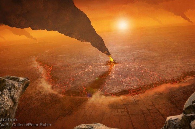 Hình ảnh đáng sợ về vụ phun trào núi lửa trên Sao Kim.