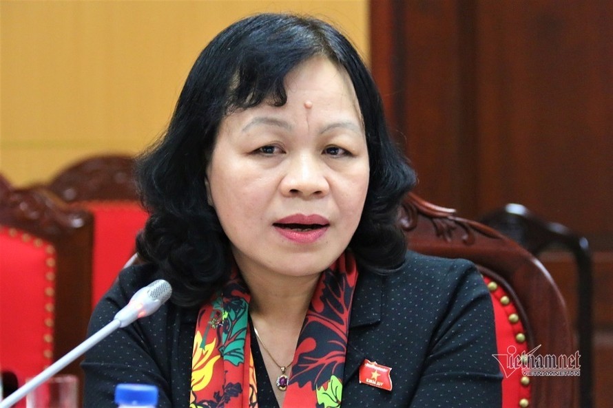 Bà Nguyễn Thị Mai Hoa, Ủy viên Thường trực Ủy ban Văn hóa, Giáo dục, Thanh niên, Thiếu niên và Nhi đồng của Quốc hội. Ảnh: Thanh Hùng